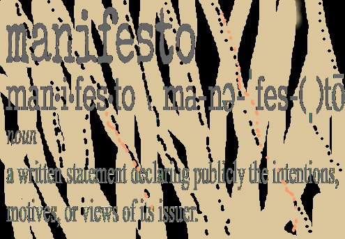 Manifesto stylised picture
